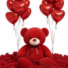 75cm red teddy bear 