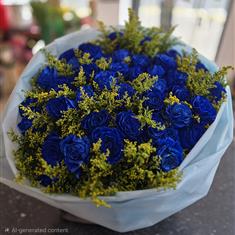 50 Blue Roses